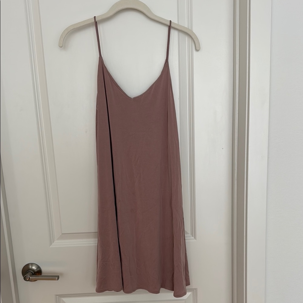 Elegant Mauve Slip Dress